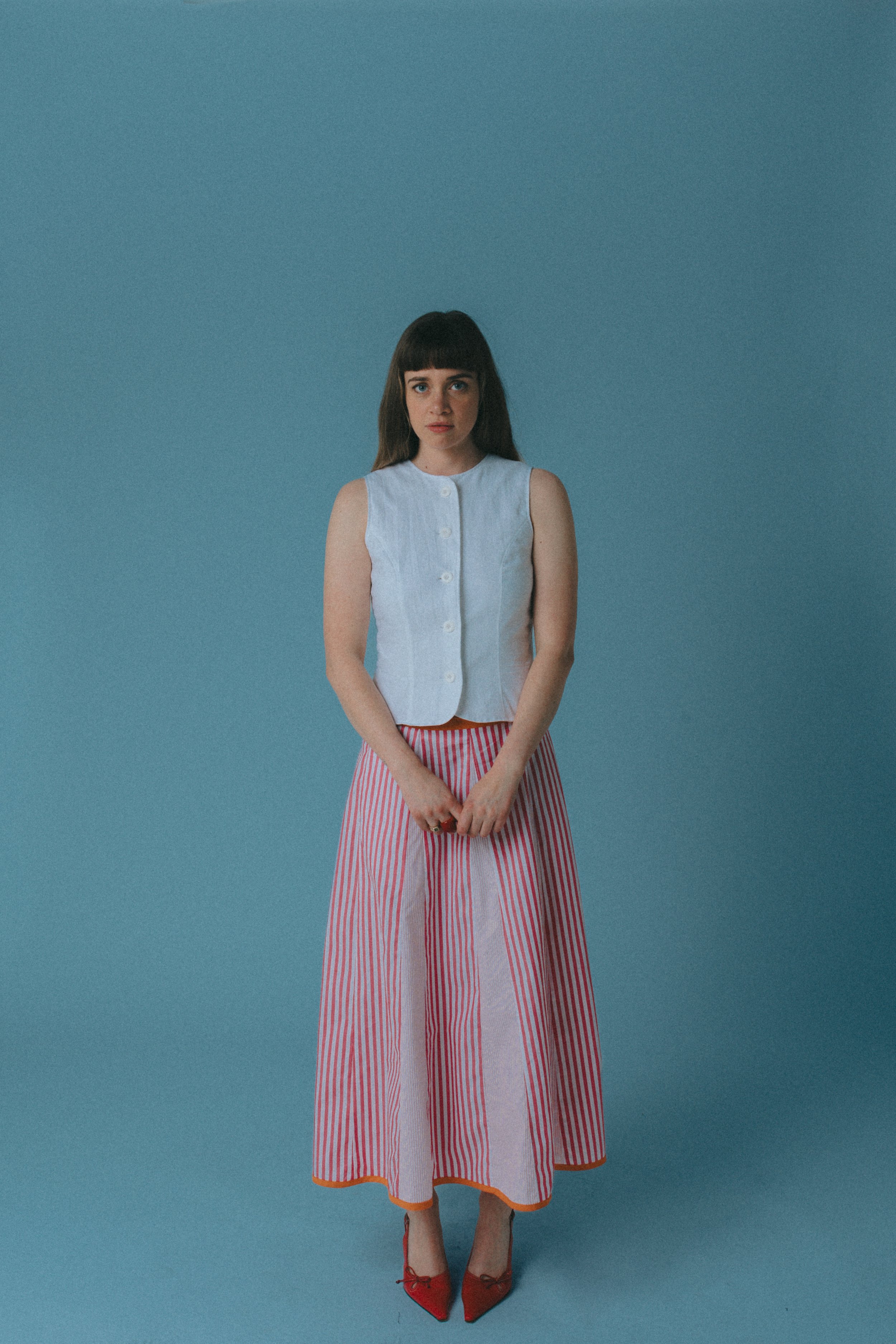 Marquee Skirt - Pink Stripe