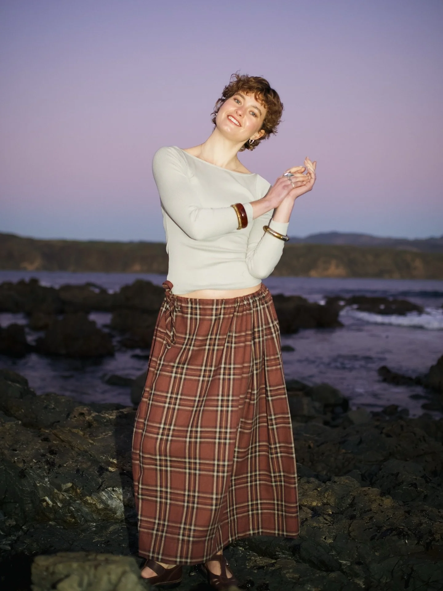 Holly in the Silk Rib Longsleeve in Oat 

Photos by @paigejessiephoto