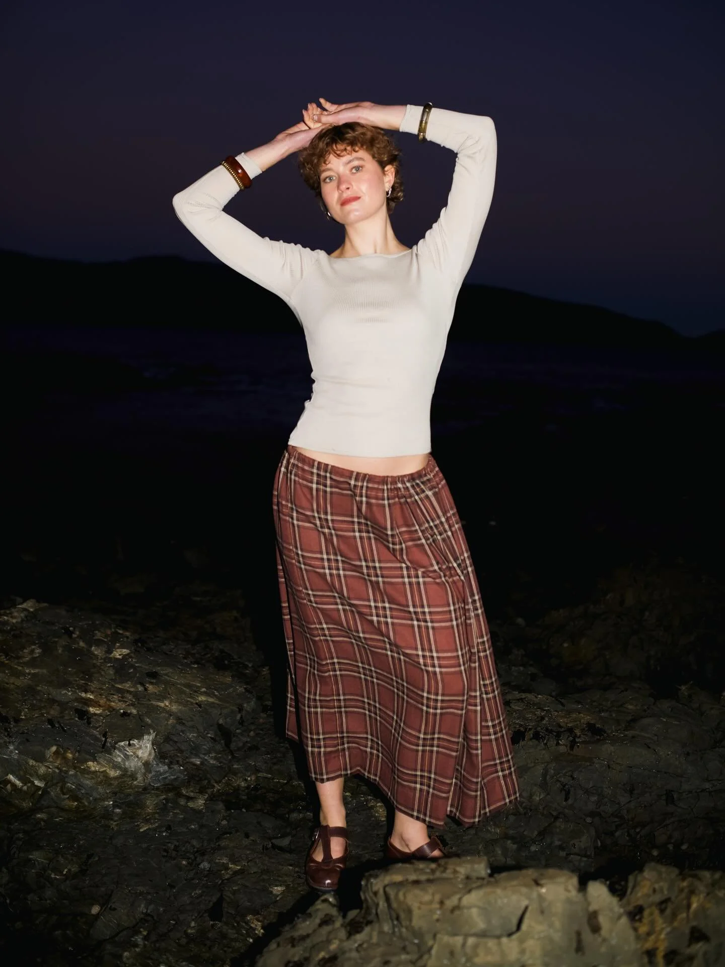 I have sourced enough fabric for two more of the brown check Sunne skirts! These are up online now ❣️