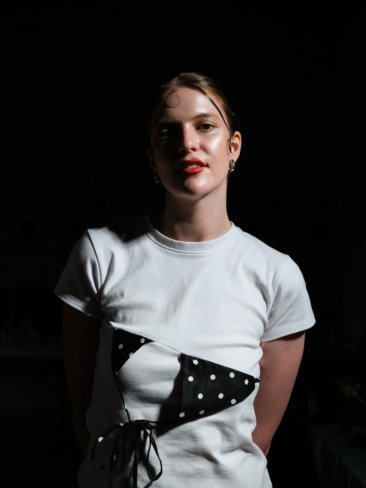 @amy.henwood in the off-cut tee - backstage at @ahuaaotearoa <3 

Photographer: @alexandrabblack 
Hair &amp; makeup: @urbankurlstudio @lrbeauty.nz