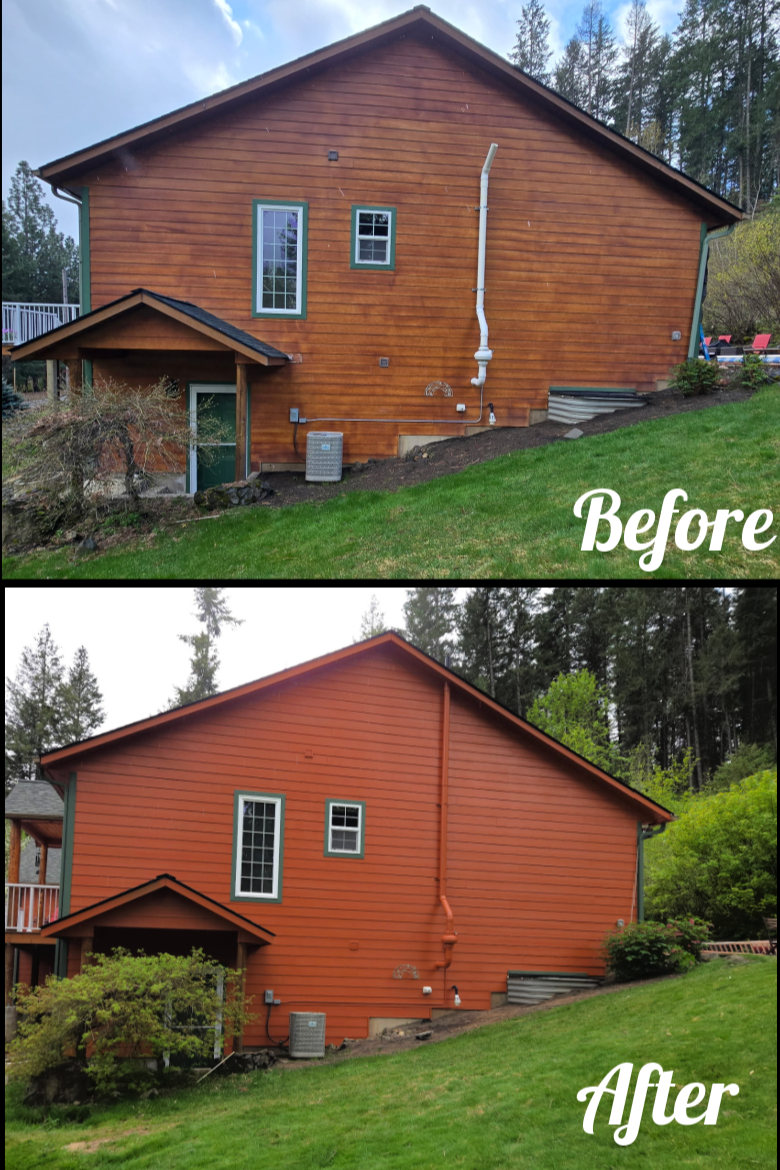 Trim work redone for crisp, modern curb appeal.