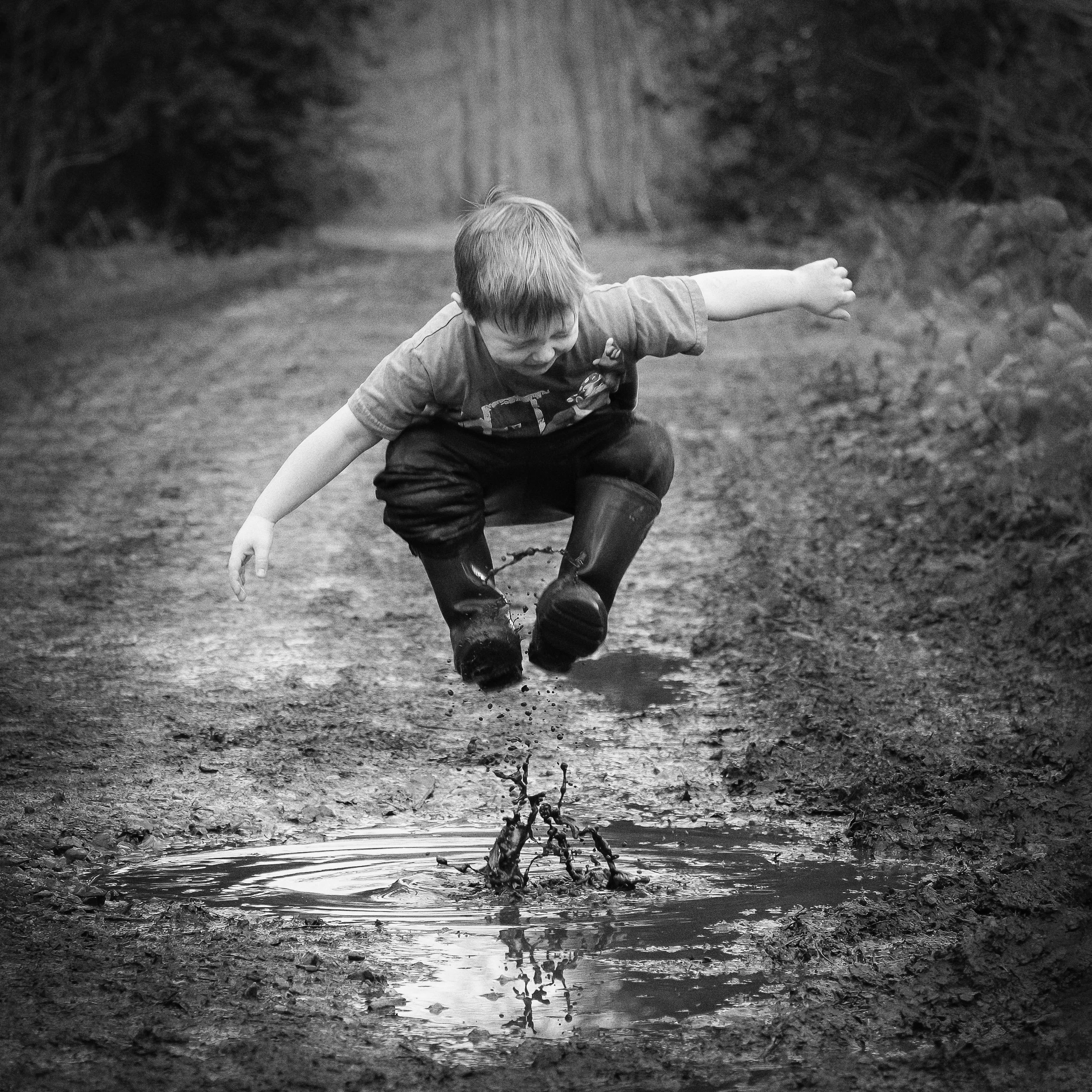 Jumping in Muddy Puddles