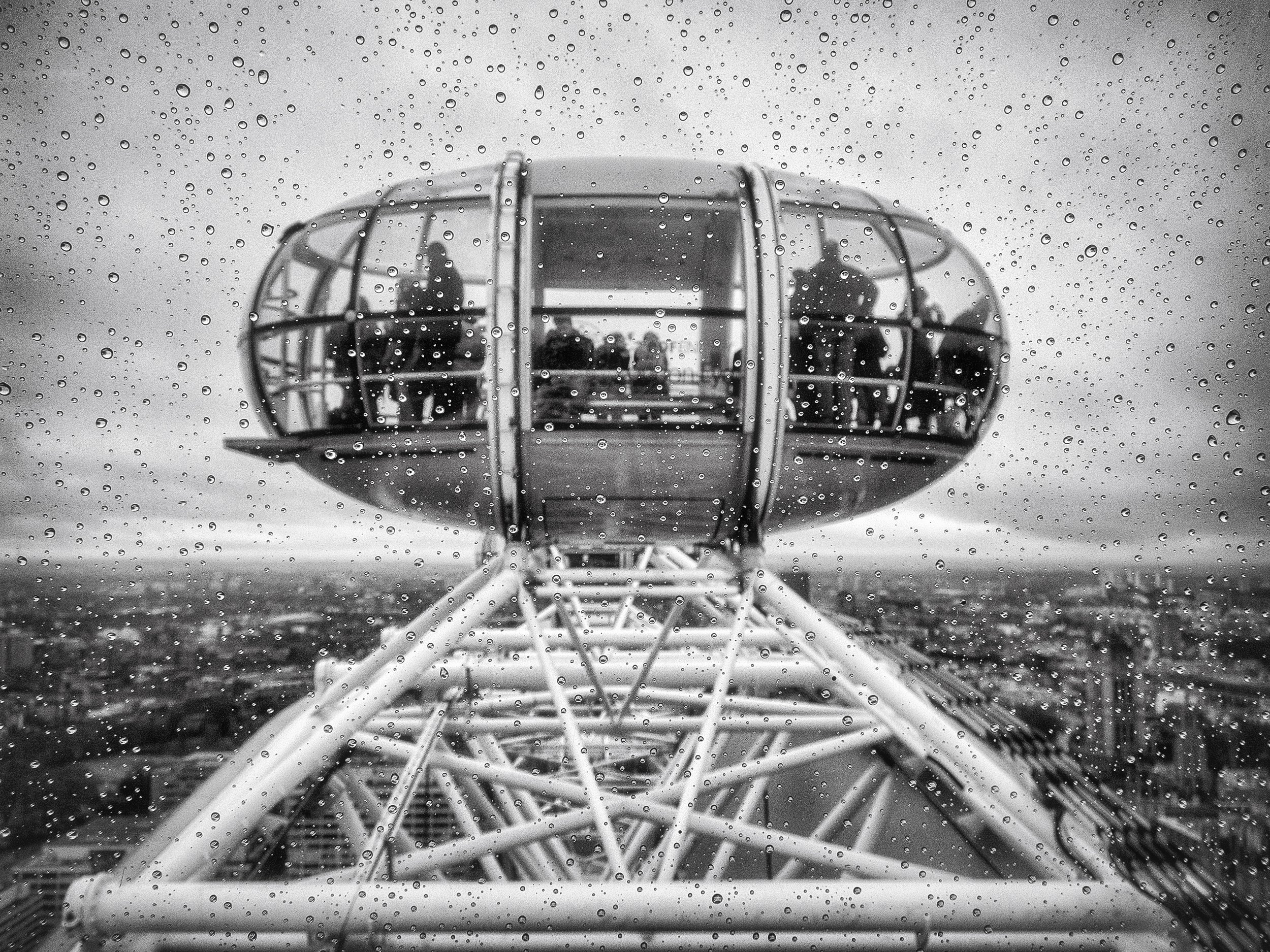 London Eye Raindrops