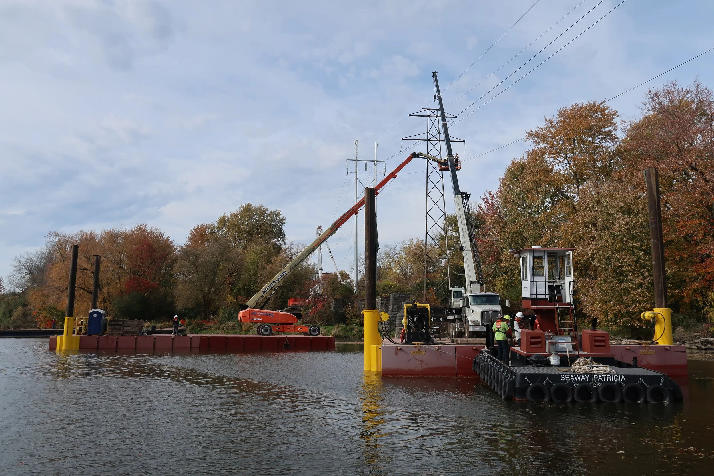 Utility support Seaway Marine Erie Canal