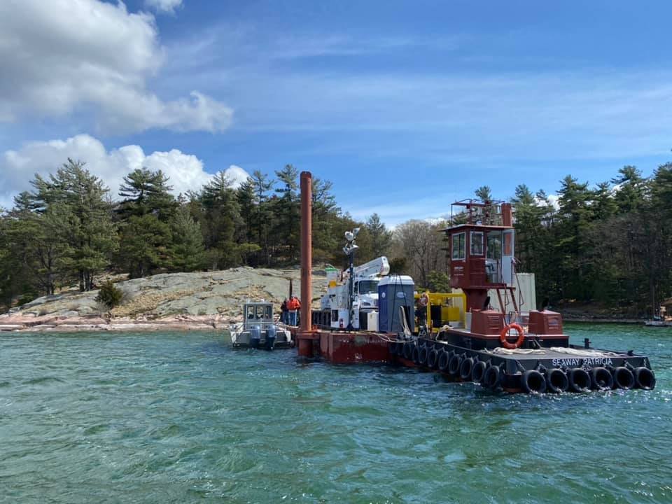 National grid island barge