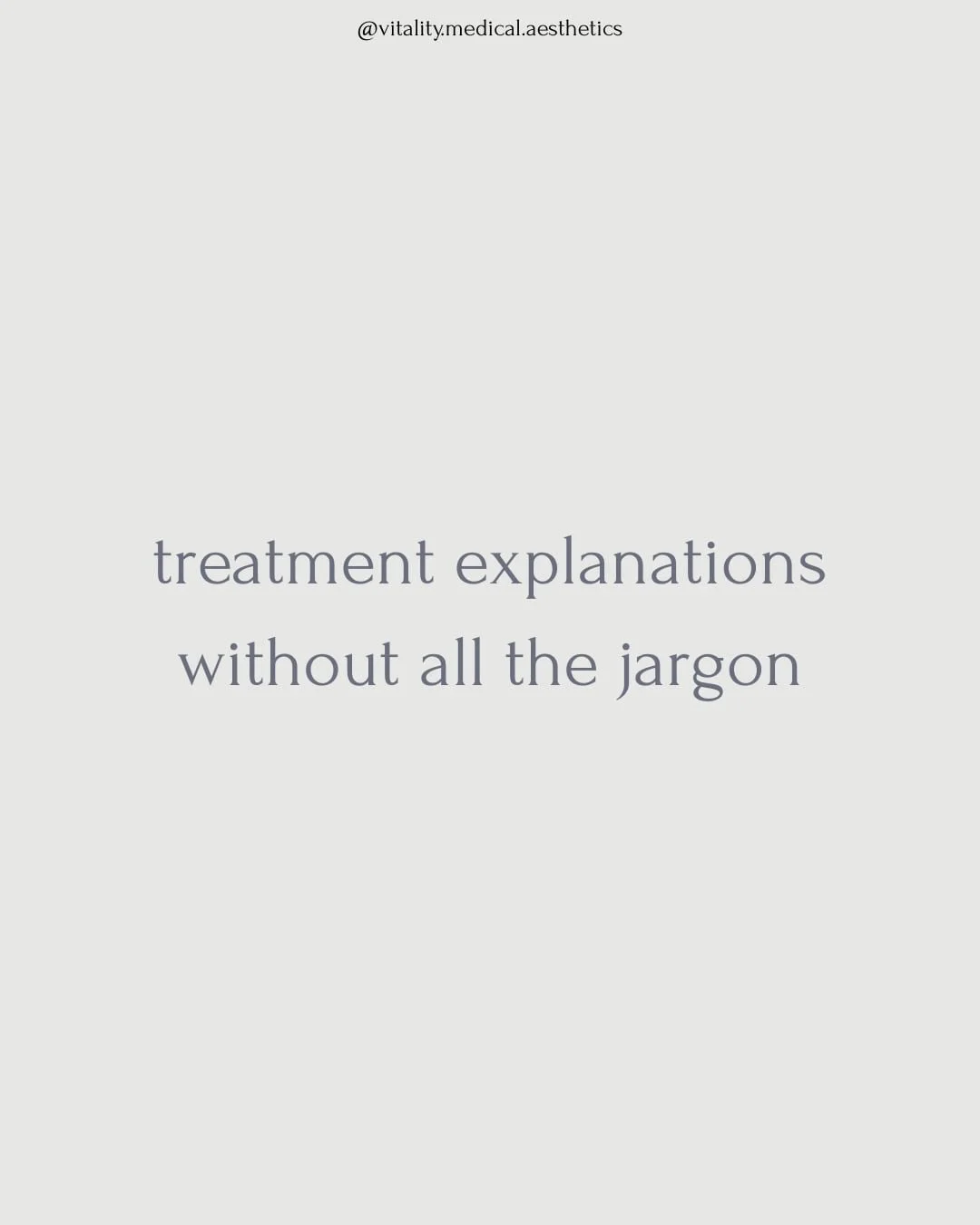 Sometimes you just need things broken down nice and simply. 
-
It&rsquo;s important to find an injector that can explain why a treatment is right for you, and help you pick the right path! 
-
This is why I never charge for a consult. You deserve to k