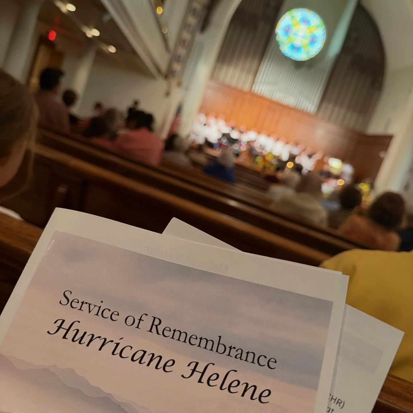 ❤️&zwj;🩹On Friday, Trinity Episcopal Church, First Presbyterian Churh of Asheville and Csntral United Methodist Church hosted a Service or Remembrance to mark one year since Hurricane Helene devastated Western North Carolina. 

🎥 watch on our Faceb