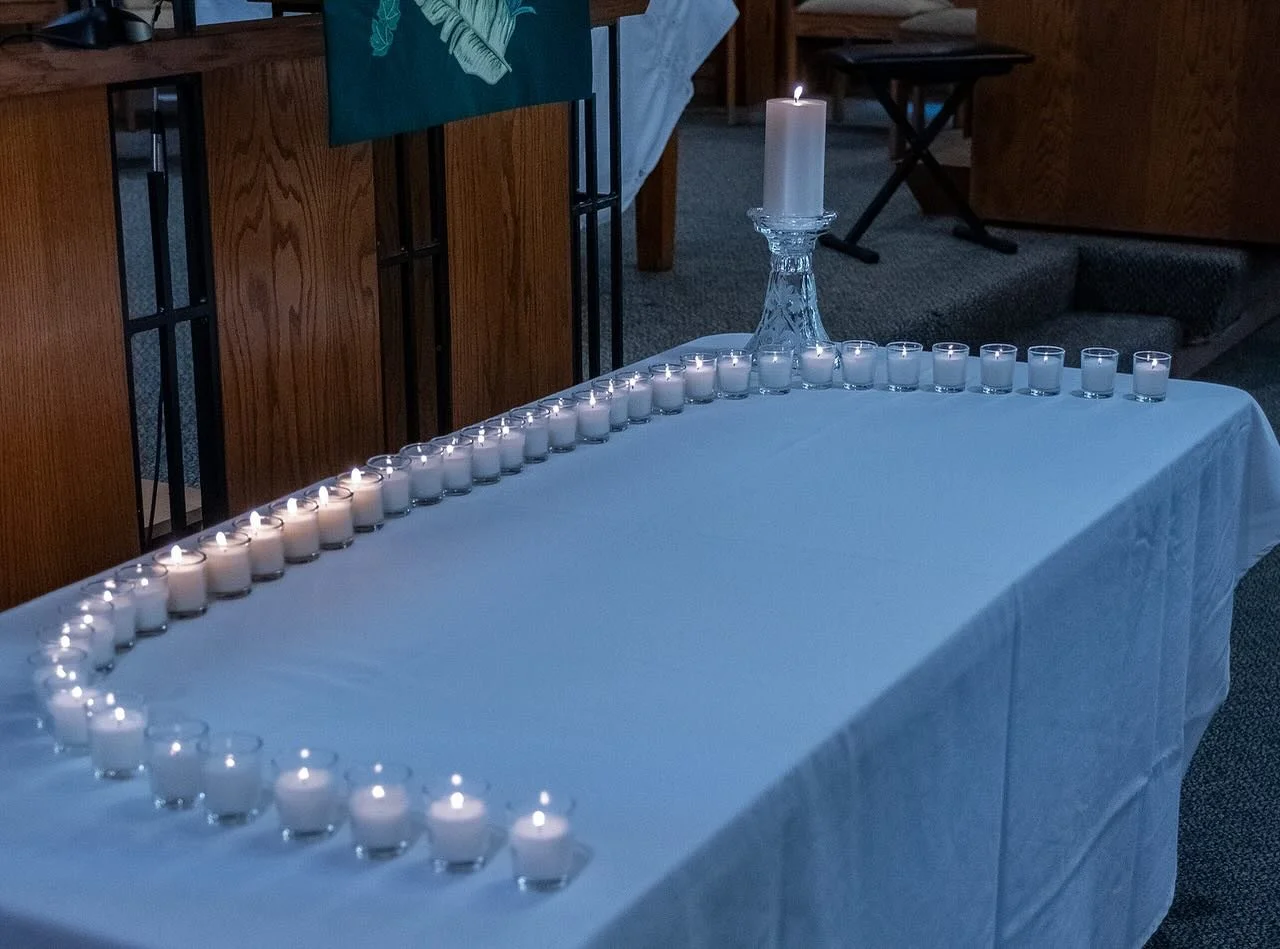🕯️On Sunday, November 2, we&rsquo;ll honor the great cloud of witnesses: saints in heaven and those still among us on earth.

If you&rsquo;d like to remember a loved one during our All Saints Sunday worship, please let Patty know.