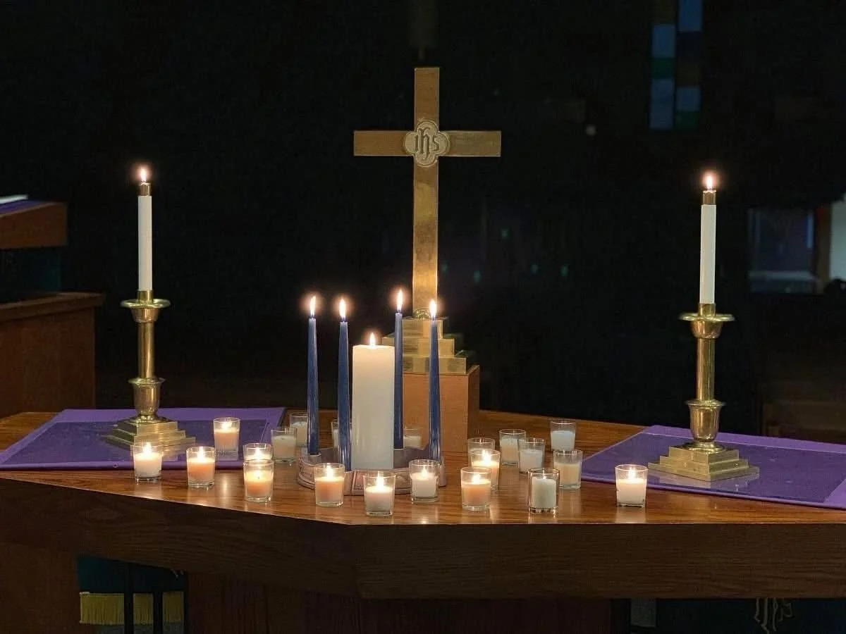 ✨December 21 @ 5 pm - Community Longest Night Service 

Our Liturgy of the Longest Night (Blue Christmas Service) coincides with the Winter Solstice as well as the traditional feast day for Saint Thomas the Apostle, making some connections between Th