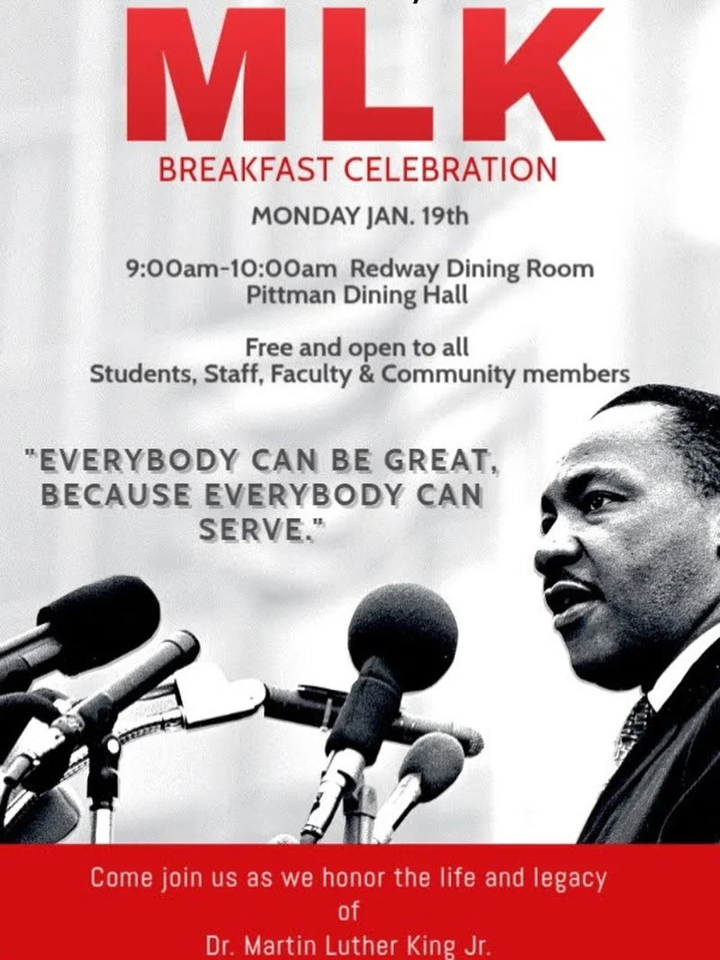 🕯️Community MLK Breakfast at Mars Hill University

On January 19 at 9 am, Mars Hill University will host a 
Community Breakfast honoring of the legacy of Rev. Martin Luther King, Jr. ❤️

#marshillu #madisoncountync #wnc #828isgreat #marshillnc