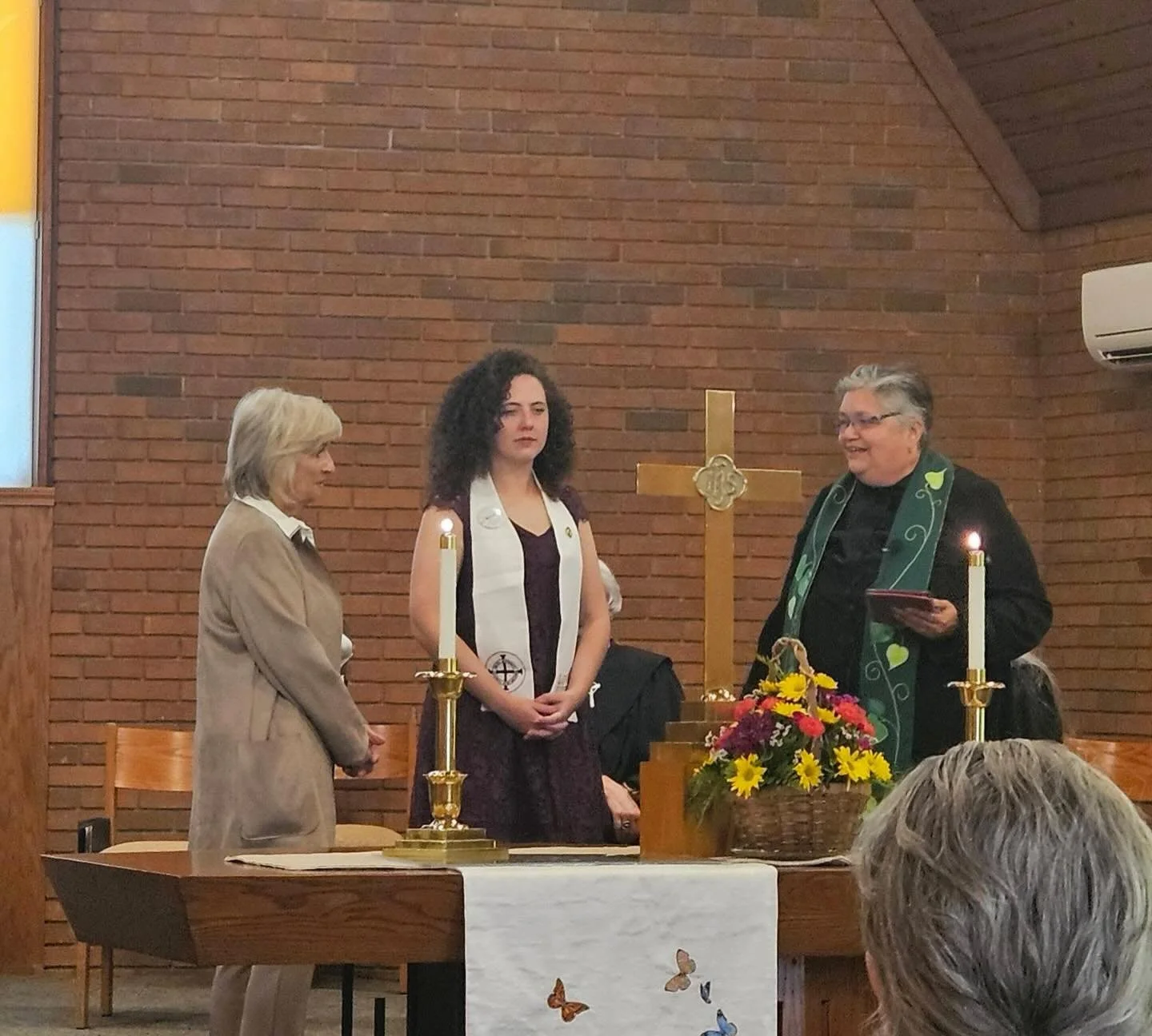 On Trinity Sunday, we gather to recognize own our Shata Wilde, who recently returned from Indianapolis where hands were laid upon her at the United Women in Faith gathering. 

There, she was consecrated as a deaconess, and during our worship we honor