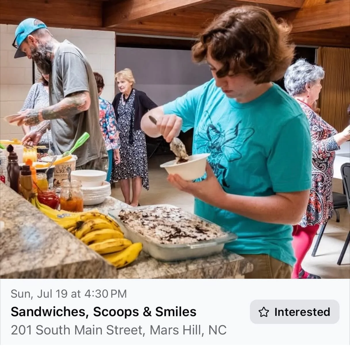🗓️Mark your calendars for July 19 at 4:30 pm for Sandwiches and Scoops! 🍨