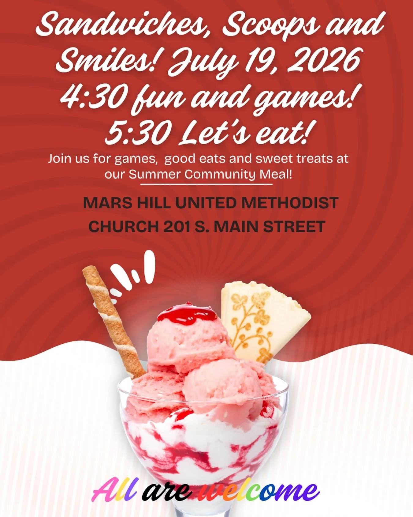 🍦🍧Summer in a small town.☀️🌻

🍽️🥪A sandwich wrapped in wax paper. Ice cream melting faster than you can eat it. Kids running between tables. Neighbors catching up. Somebody laughing a little too hard at a game they swore they were going to win.
