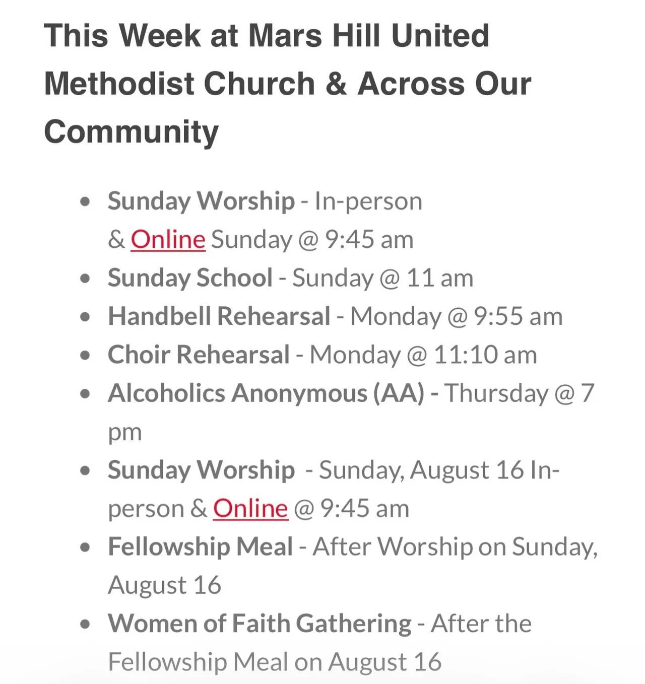 Music 🎶 Food🍽️ Community ❤️

Find it and more this week in Mars Hill. 

#marshillnc #marshillu #madisoncountync #wnc