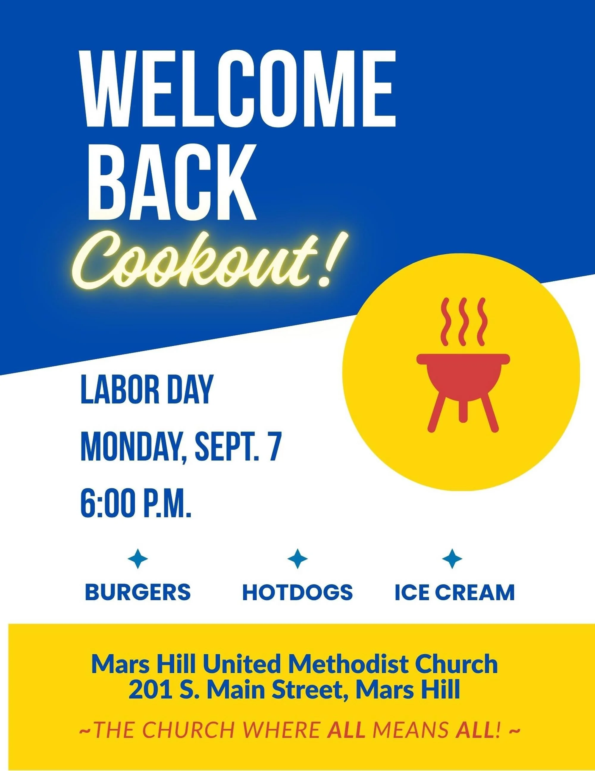 🍽️We would love to have you join us Monday 🍔🌭

#marshillu #marshillnc #madisoncountync #wnc