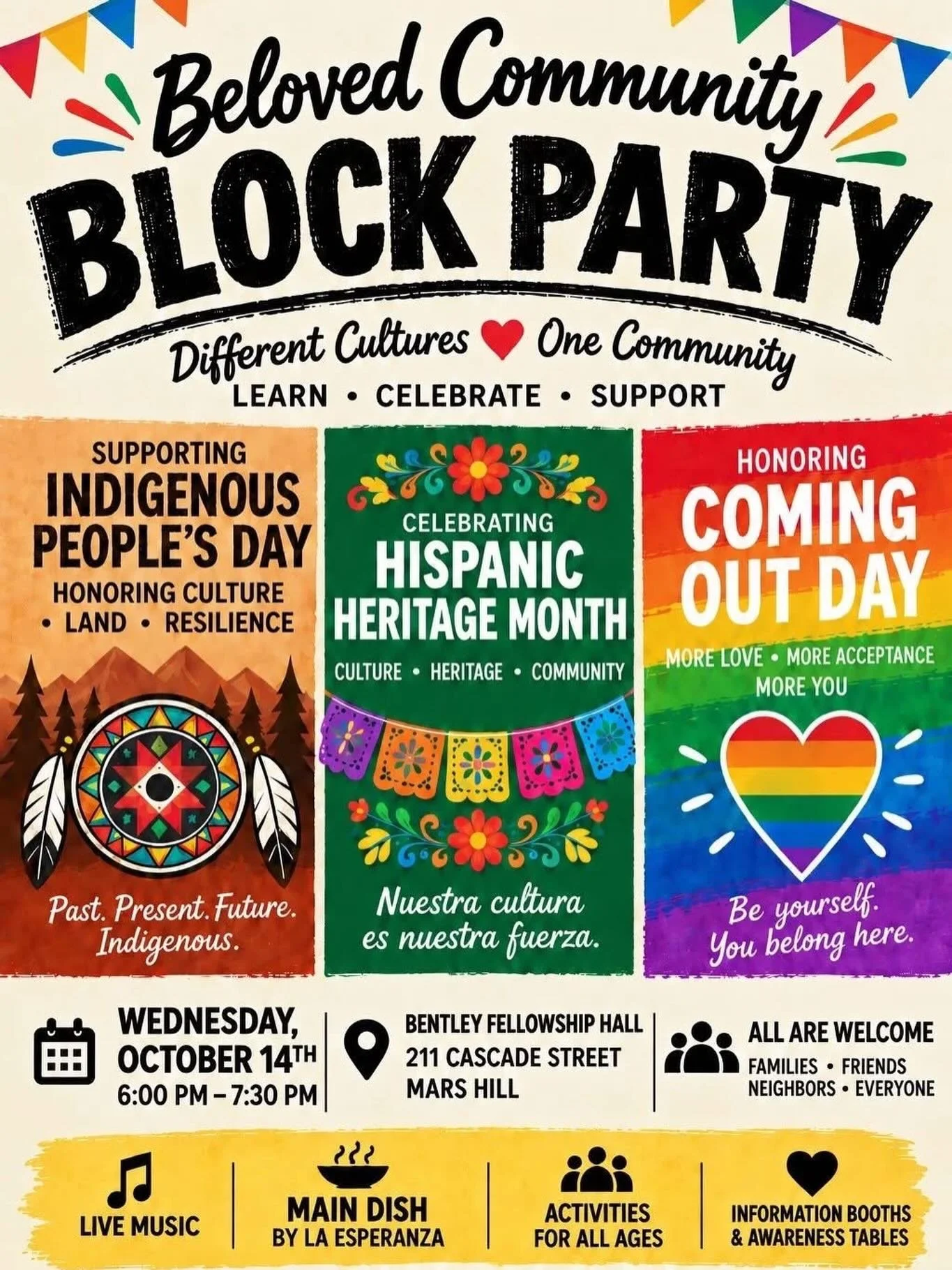 We hope you&rsquo;ll make plans to join tomorrow&rsquo;s Community Block Party, sponsored Madison ROOTS. 🍽️🎉

#MarsHillNC #MadisonCountyNC #MarsHillU