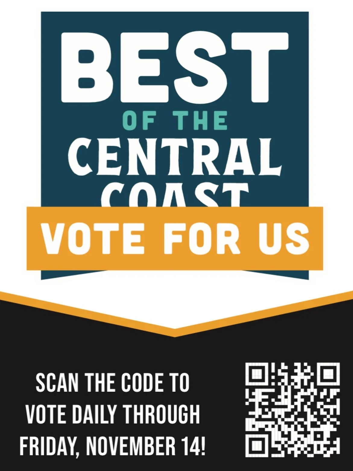 It&rsquo;s official! We&rsquo;ve been nominated for the Best of the Central Coast 2026! Voting starts today until November 14th. Scan this flyer or click the link in bio to support Peachy Canyon! #vote #bestofcentralcoast #peachycanyon #centralcoastw
