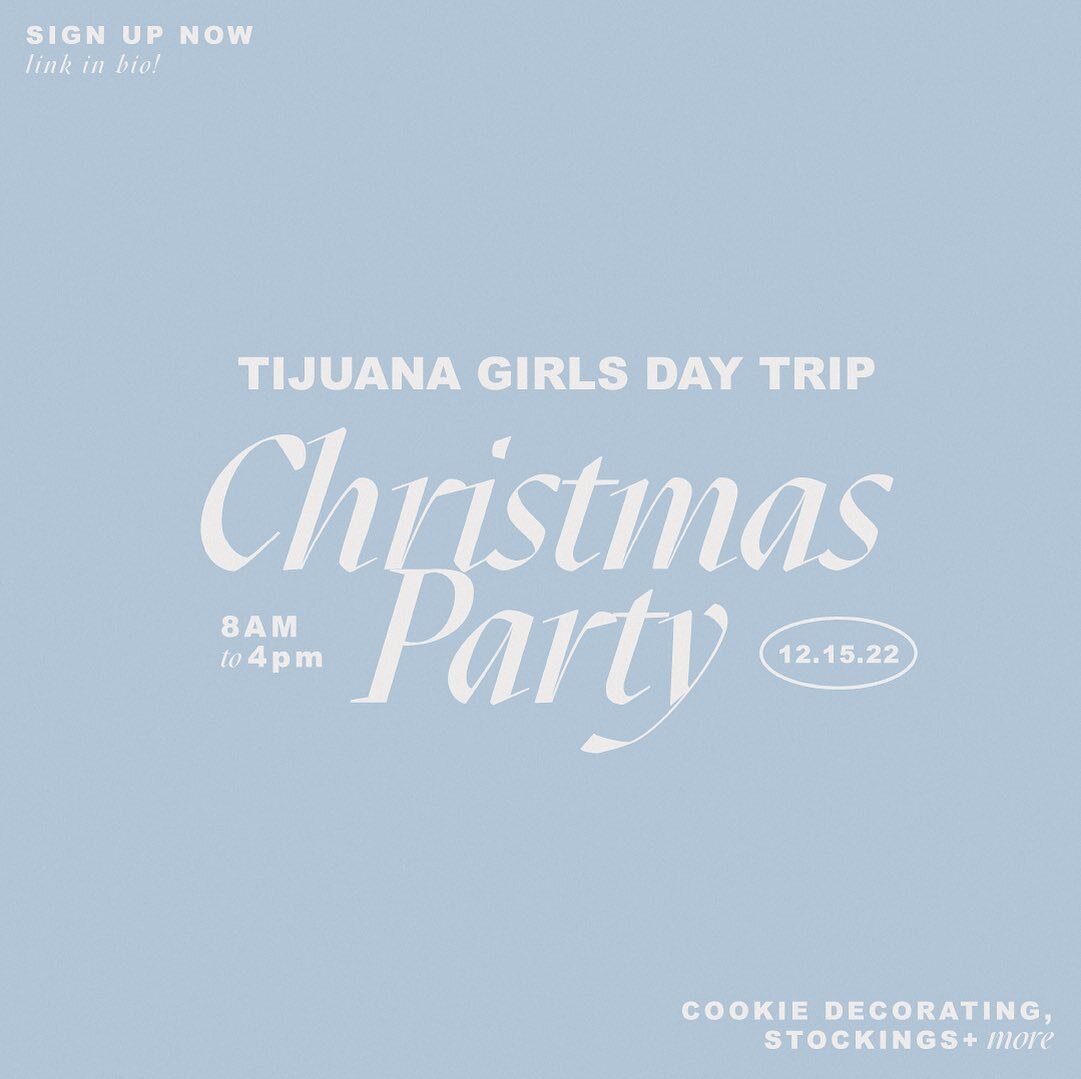 Join us as we throw an epic Christmas party for the girls in Tijuana!!! We need YOU to pull it off 🎄 Link in bio to sign up!