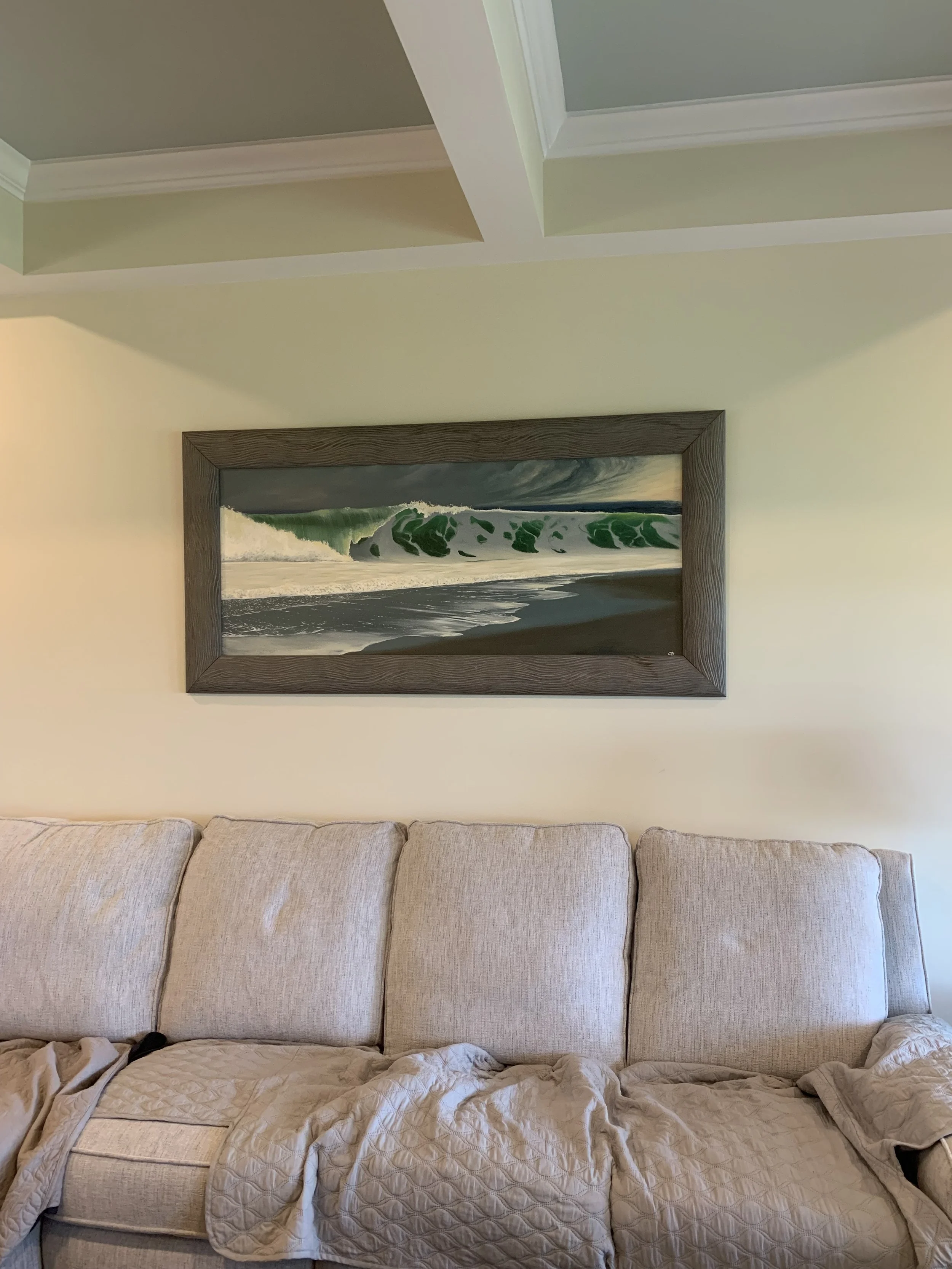 My elongated panoramas often find perfect homes above couches in new construction homes.   