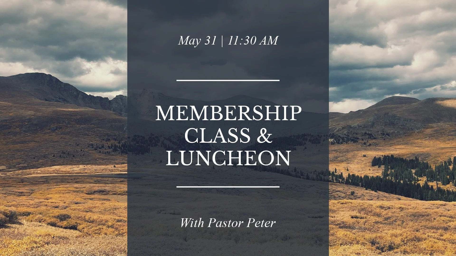 Membership Class & Luncheon