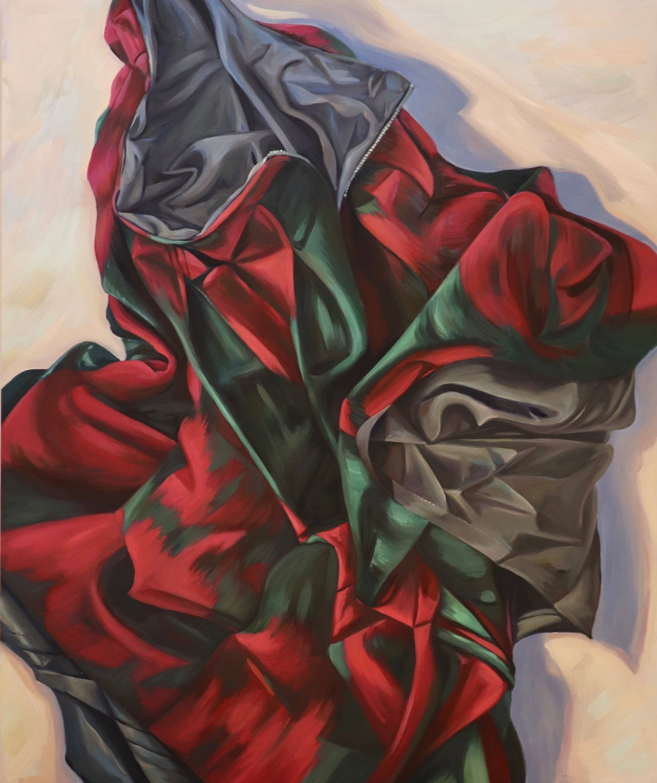 "Mourning Skirt", 18 x 24", Oil on Panel