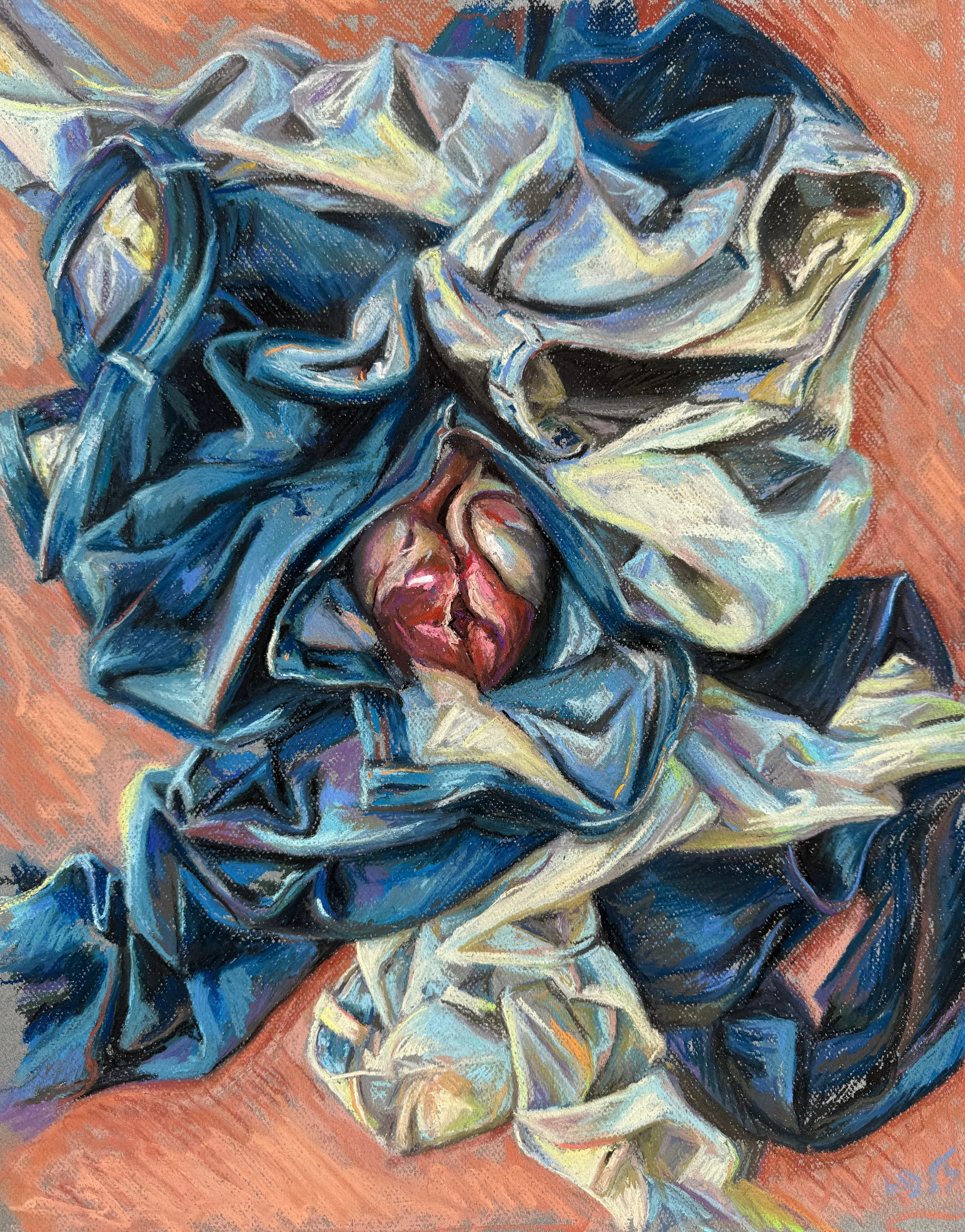 "Consequential Remains", 21 x 17", Pastel on Paper