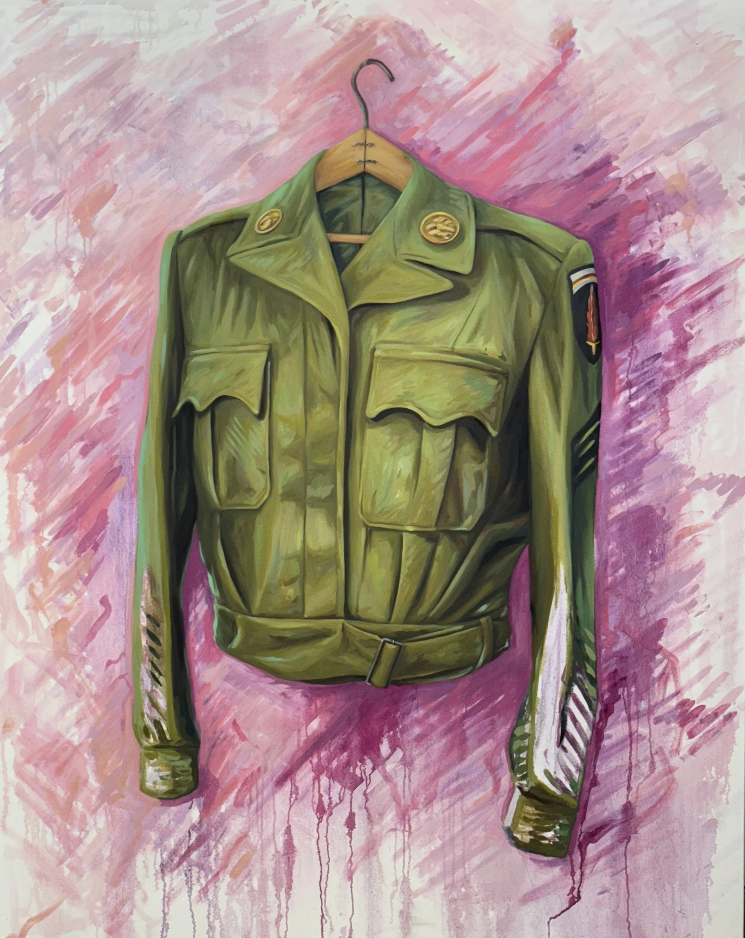 "Men, This Soldier is with Me", 60 x 48, Oil on Canvas