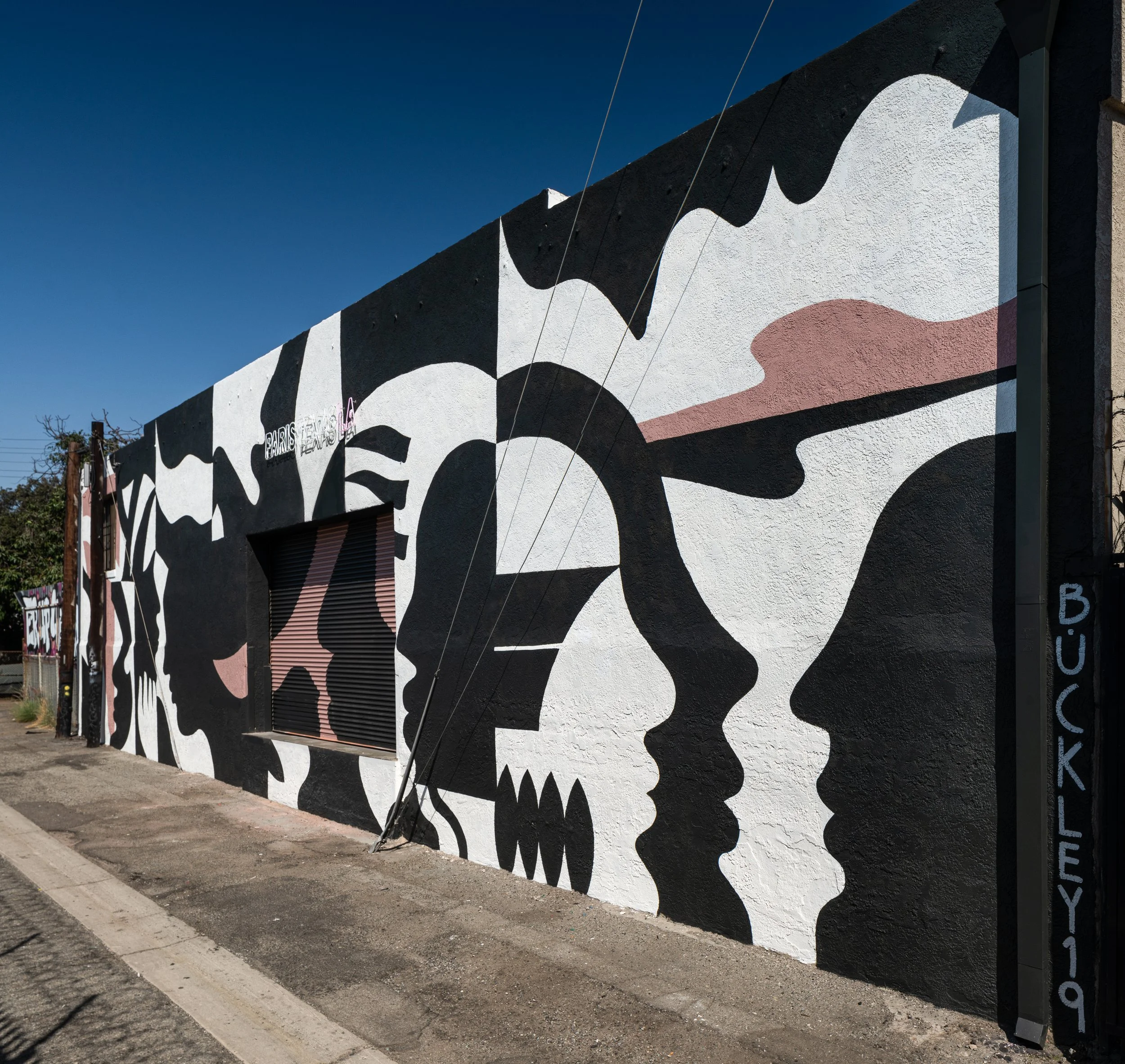 Paris Texas mural — Buckley — Los Angeles