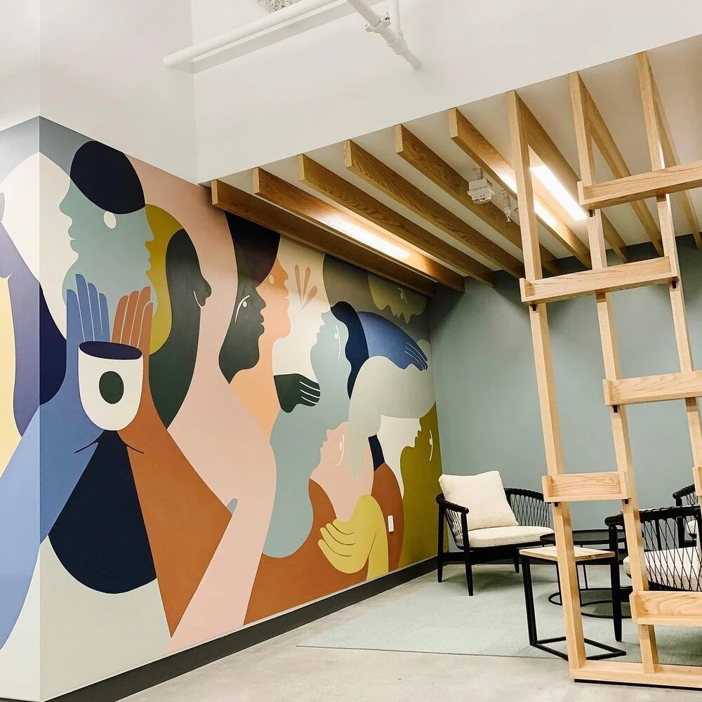 Starbucks Design HQ mural — Buckley