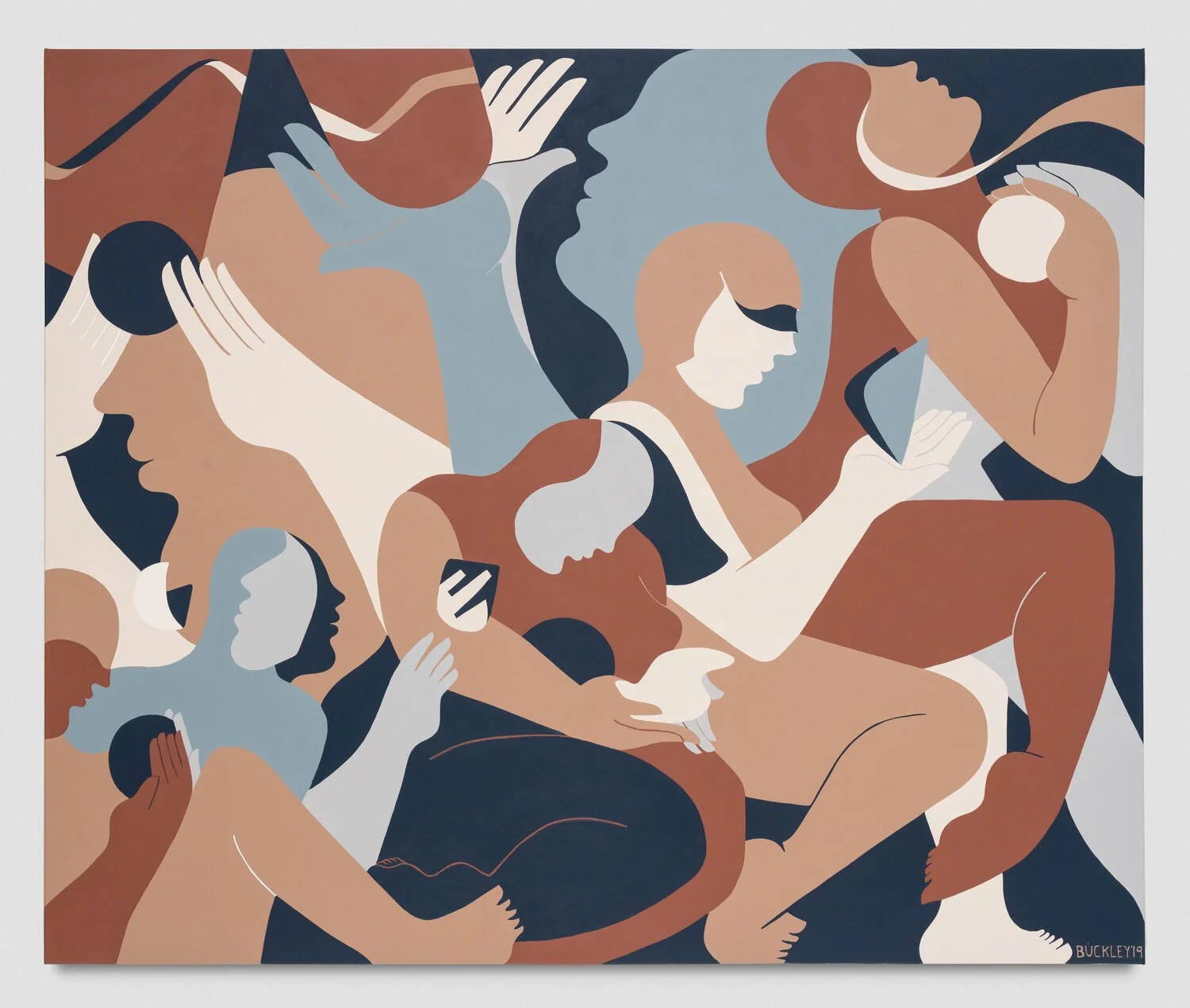 On Purpose — Buckley large-scale figurative painting available for New York City commissions