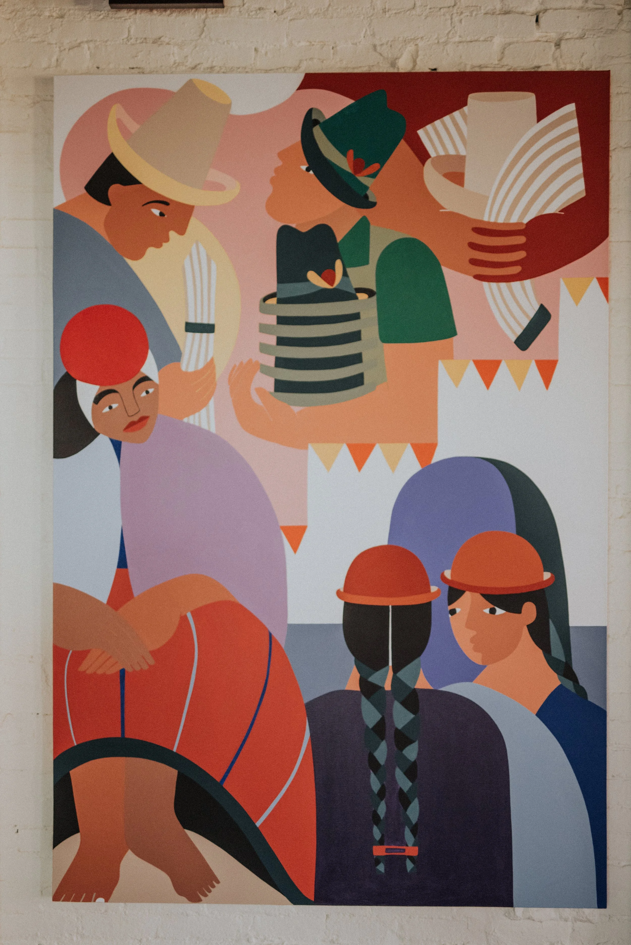 La Vida Andina mural detail — Buckley