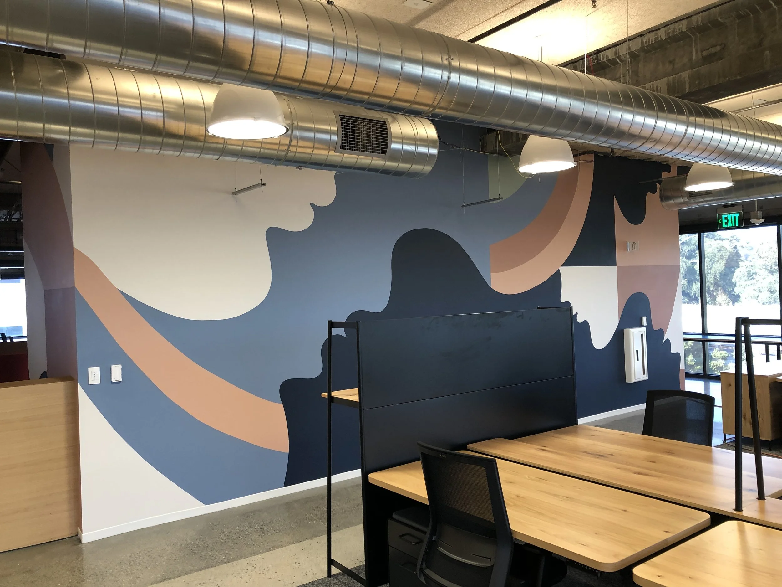 YouTube HQ mural in situ — Buckley