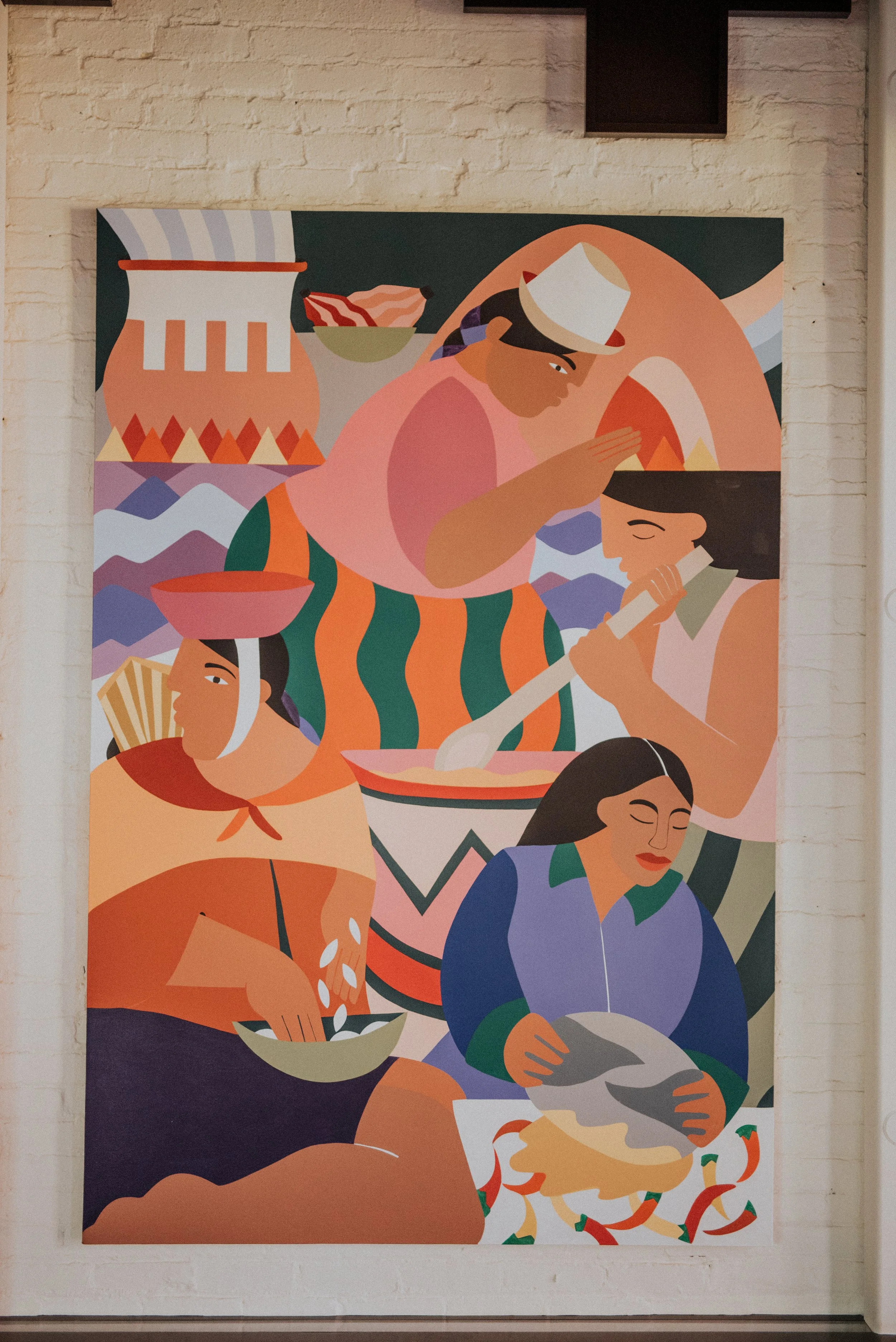 La Vida Andina mural detail — Buckley