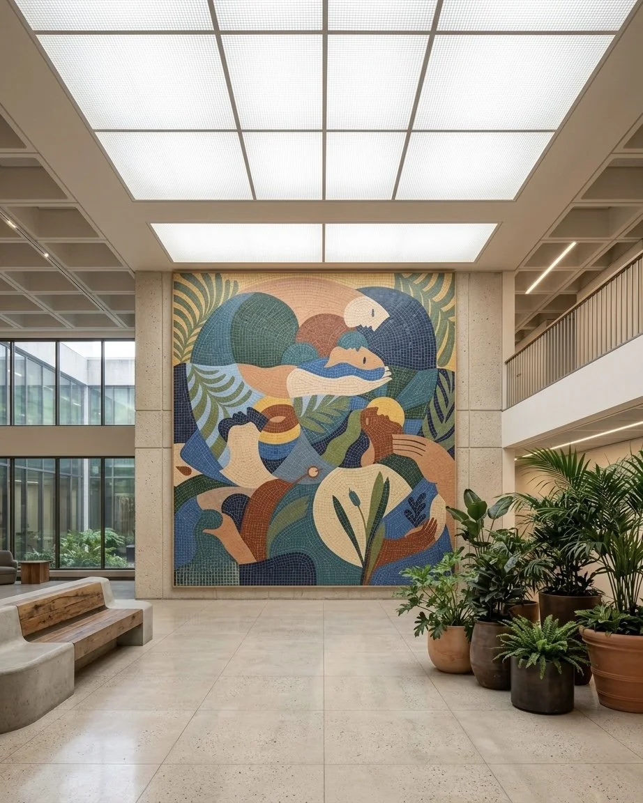 Ceramic mosaic - tile detail