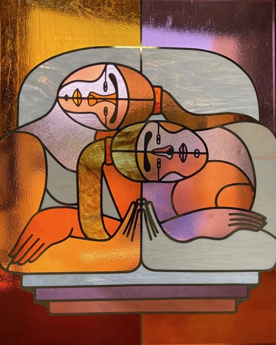 Le Sorelle - stained glass detail