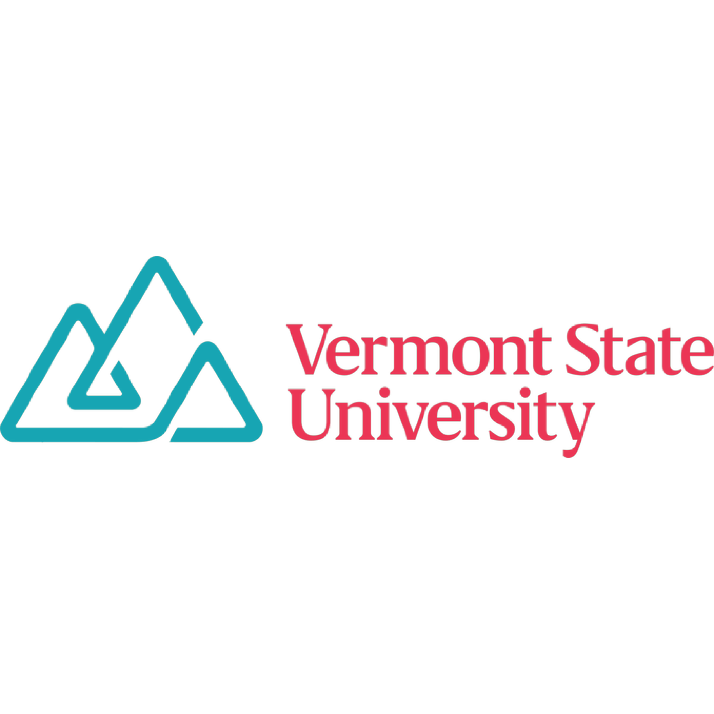Vermont State University logo with a stylized mountain graphic and the text 'Vermont State University' in red.