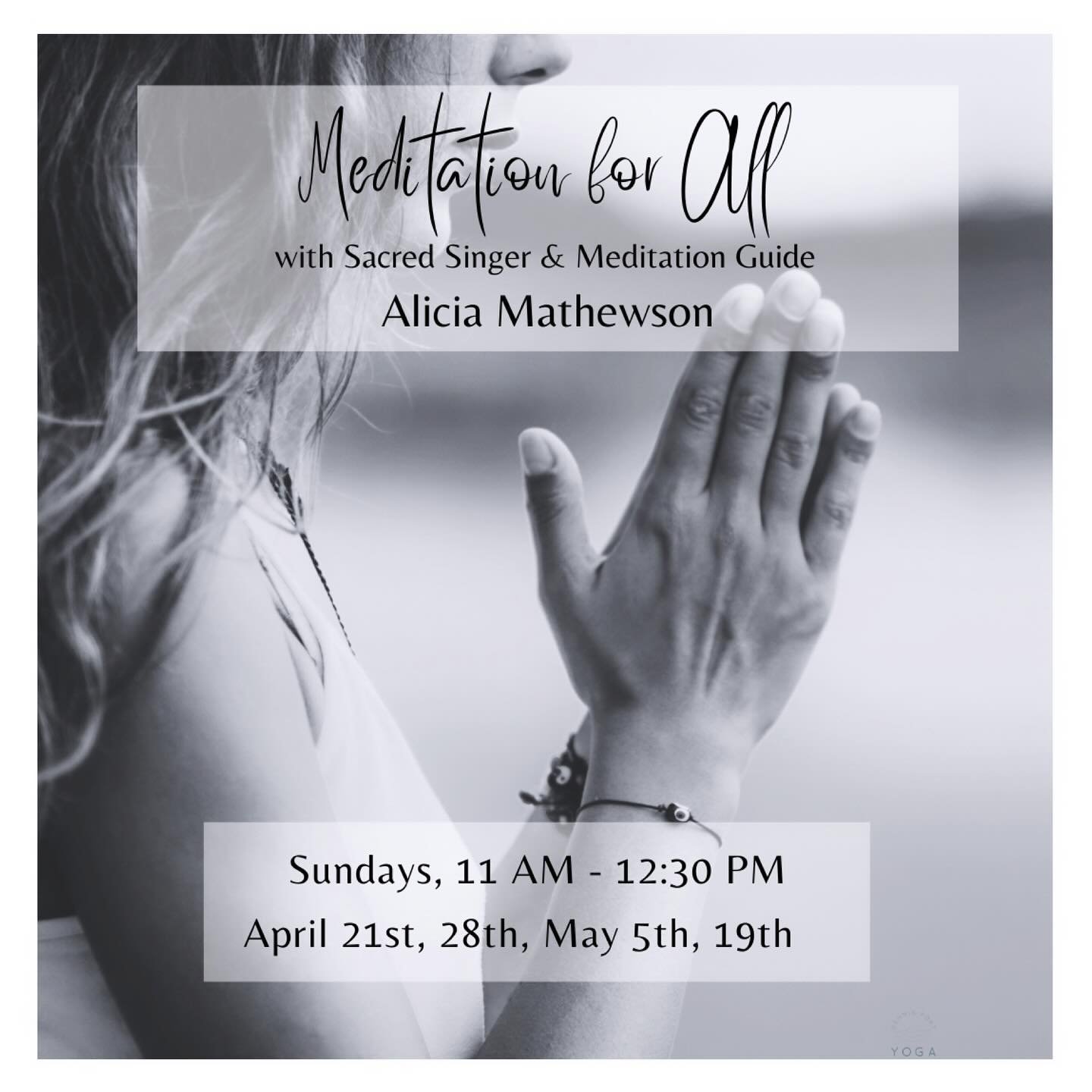 Our Spring Meditation Series with @amathewson1 starts this Sunday, and offers a beautiful opportunity to discover the magic in stillness, observation, reflection and connection. Whether you are new to meditation, or deep on the path, this series is f