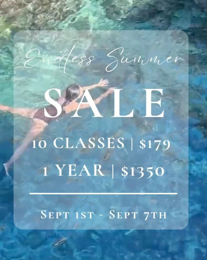 Endless Summer Sale 🌊 

September has its own kind of energy &mdash; a little more routine, a little more consistency, with plenty of dreamy summer sweetness still in the air.

Now until September 7th we&rsquo;re offering a special  opportunity to a