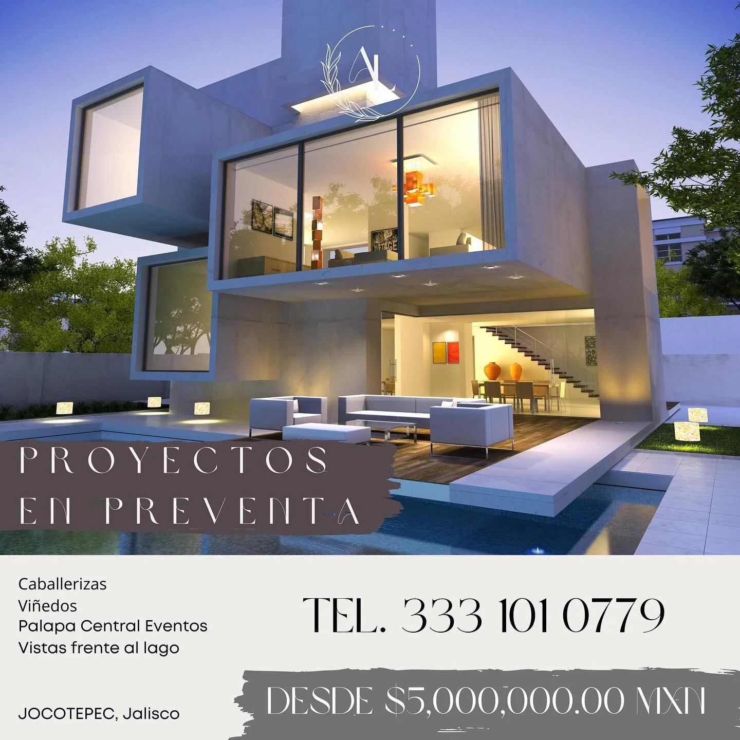 Azul del Lago 
Residencial Club H&iacute;pico &amp; Vi&ntilde;edos

Terrenos en venta desde $750,000.00MXN 

Planes de financiamiento disponibles  de 3,6,12 meses con 12%

Enganche desde el 30% y el resto a meses 

Preventa de proyectos desde 30% ant