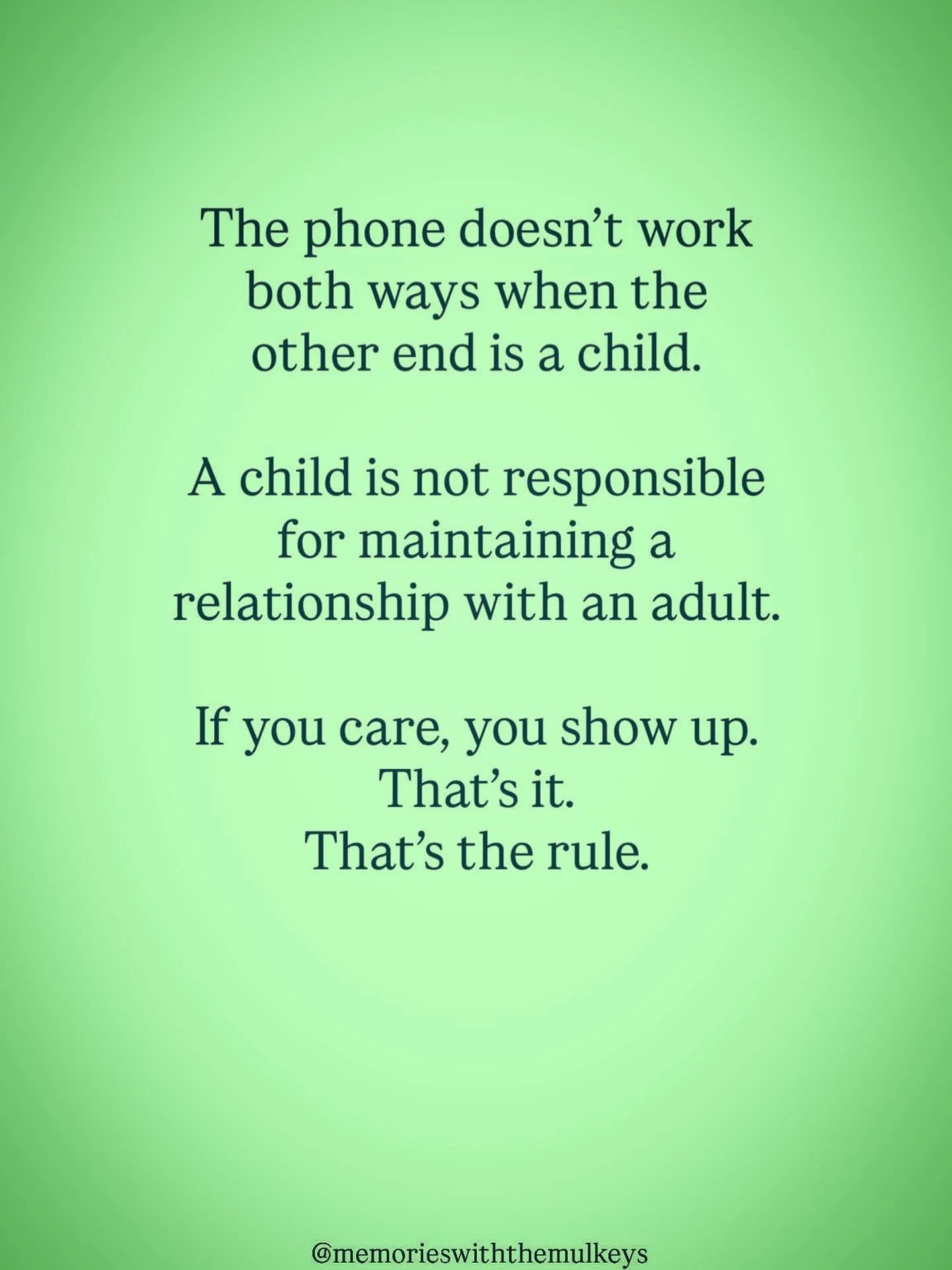 This hits the core of what reunification work exposes every single day.

Children aren&rsquo;t built to carry the emotional labor of repairing a relationship with an adult. They don&rsquo;t chase, negotiate, or nurture at the level adults can. And th