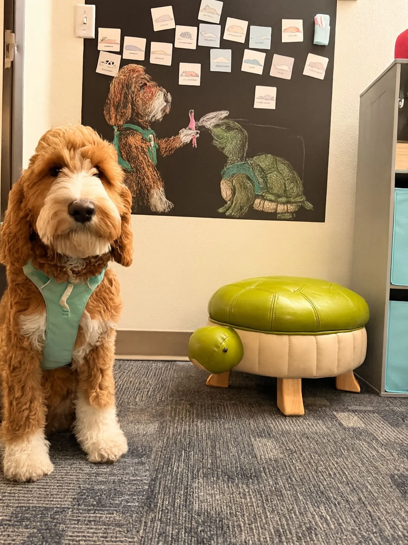Homer would like everyone to know that he definitely drew this masterpiece behind him. He insisted I document his &ldquo;artistic process&rdquo; because apparently he&rsquo;s now a play therapy intern. 😂😂

Today&rsquo;s session turned into a mix of