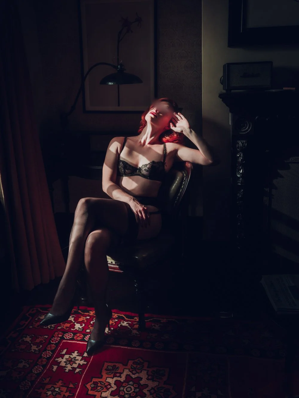 NYC Kinky Redhead Escort Julia Flowerbomb Black Lingerie Portrait-21.jpg
