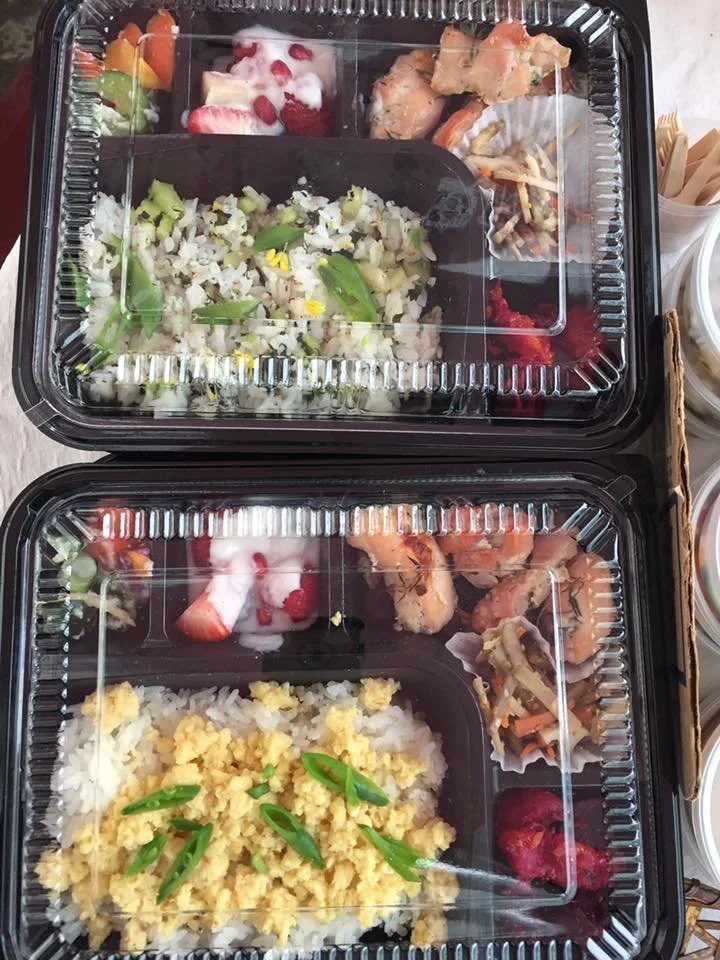 Today's bento theme is "spring flower garden"!