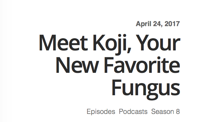 Do you want to learn about "koji"?
