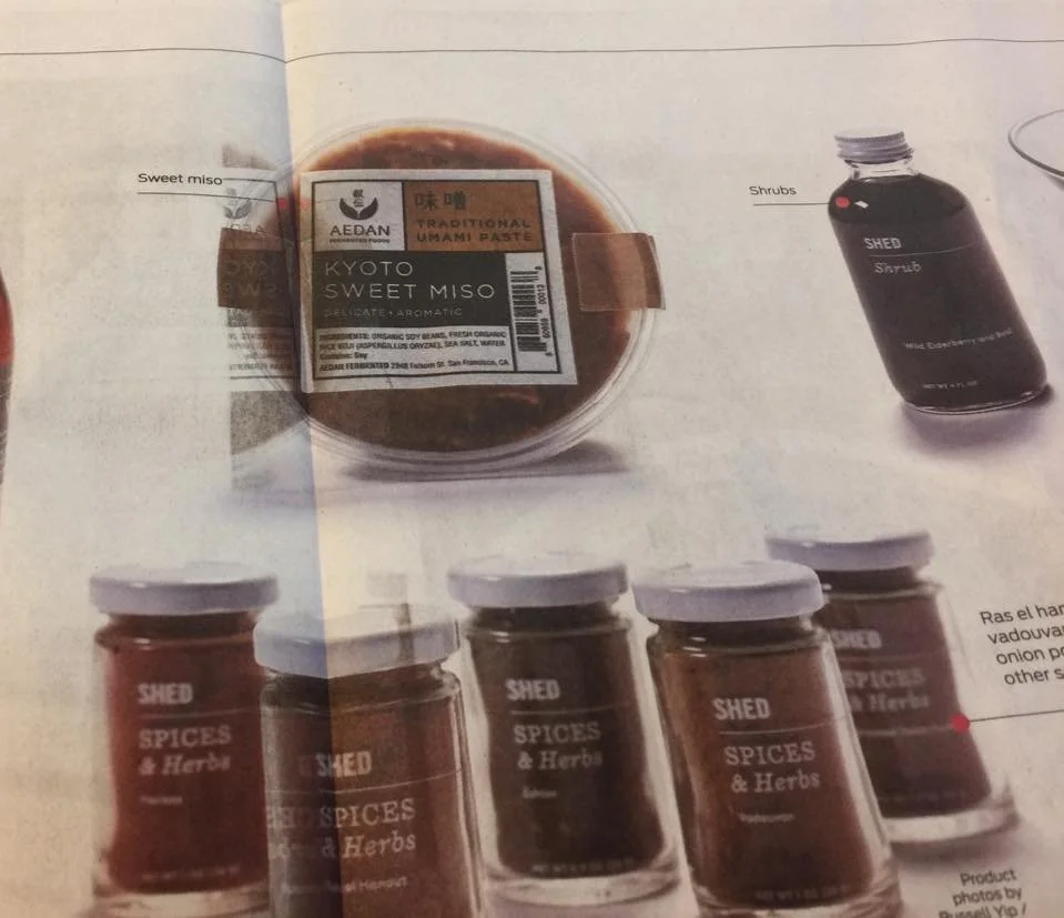Our Kyoto Sweet Miso was featured on SF Chronicles!