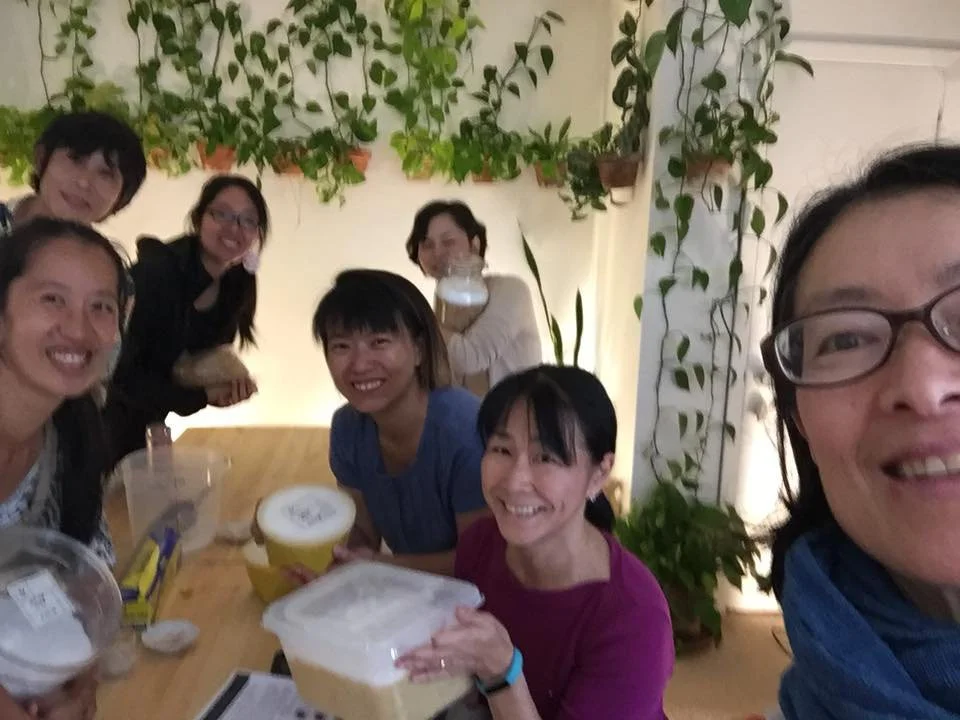 Today we had a miso making class