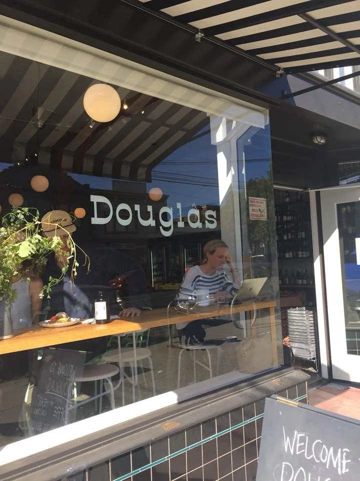 A demo table at Douglas!