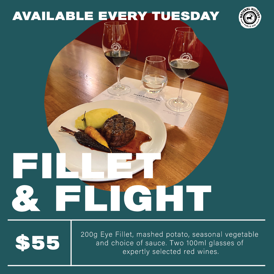 Fillet Flight Natural History Public Bar Melbourne CBD Pub fillet-flight-natural-history-public-bar-melbourne-cbd-pub