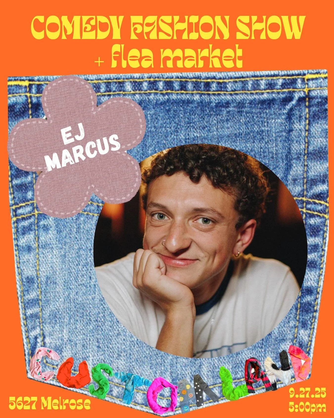 Cannot believe we have the legendary EJ Marcus on the lineup for our LAST FREE COMEDY FLEA of the season!! You don't wanna miss this event - 🎟️ in bio!!