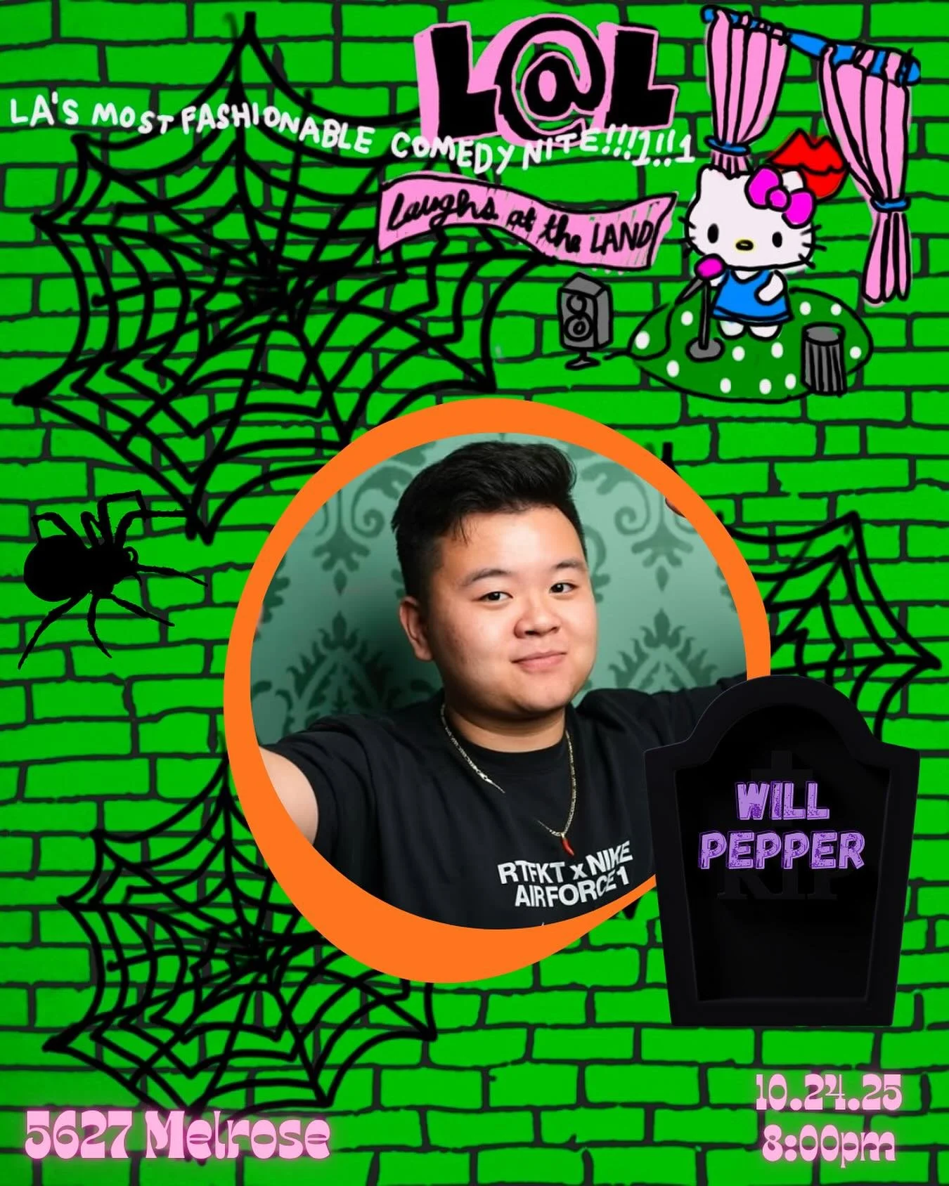 He's your fav and ours...we got willy pepps on the lineup!!! Tix in bio, get ready for a spooky ass time!!!!